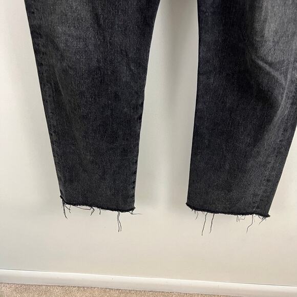 Agolde Criss Cross Straight Jeans Black Women Size 30 - Picture 7 of 11